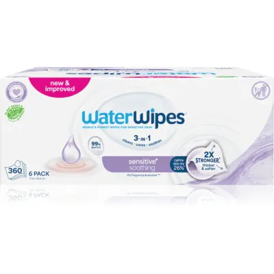 WaterWipes Soothing Clean servetele delicate pentru copii 6x60 buc