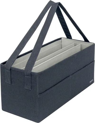 Cutie de depozitare Leitz Fabric - Cu mânere, 46.5 х 21 х 20 cm