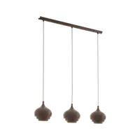 Lampa suspendata CAMBORNE dark brown, creme 220-240V,50/60Hz