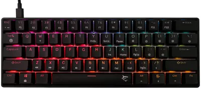 Tastatură mecanică White Shark - Shinobi 2, Red Switch, RGB, negru