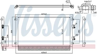 Radiator aer conditionat AC potrivit NISSAN LEAF Electric 08.17