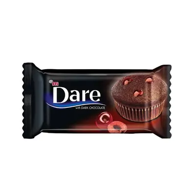 Prajitura cu ciocolata neagra si crema cu visine Dare, 45 g Engros