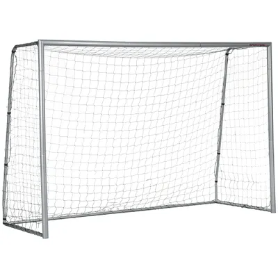 SPORTNOW Poarta de Fotbal 300X120X200 cm, Gri, din PE Și Metal