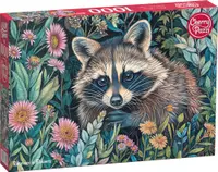 Puzzle Cherry Pazzi din 1000 piese - Raton printre flori