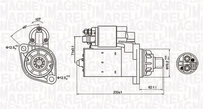 Electromotor (12v, 1,1kw) Audi Tt; Seat Alhambra, Leon; Skoda Octavia I; Vw Bora, Golf Iv Beetle, Sharan 1.8-3.2 Intre 1995-2010