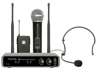 Sistem de microfon wireless Novox - Free HB2, negru