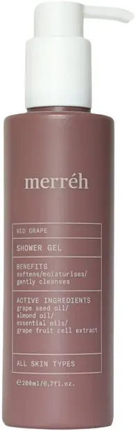 Merréh Red Grape Gel de duș regenerant, 200 ml