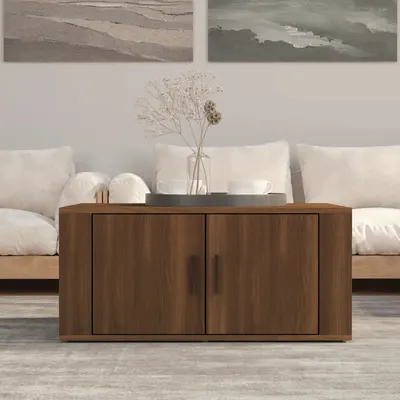 vidaXL Măsuță de cafea, stejar maro, 80x50x36 cm, lemn compozit