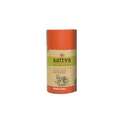 Vopsea de par Henna si Amla 150gr, Sattva Ayurveda