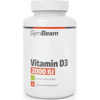 GymBeam Vitamin D3 2000 IU favorizează sănătatea oaselor și a dinților 14.4 g