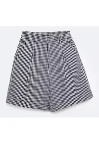 Pantaloni scurti cu model gingham Pollini 906