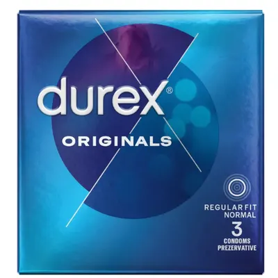 Prezervative Durex Classic Originals, Reckitt Benckiser | 3 buc