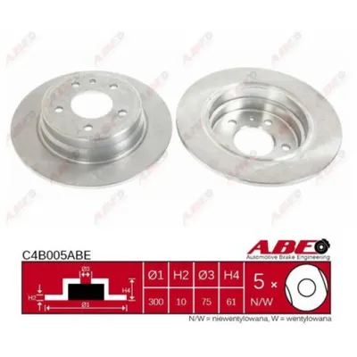 Disc frana ABE C4B005ABE