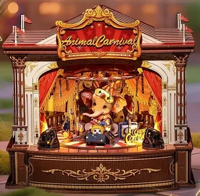 Puzzle 3D 294 piese - Minicasuta de papusi - Corner Coffee Shop