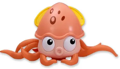 Jucărie de baie Raya Toys - caracatiță, roz