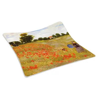 Platou - Glas Bowl Les Coquelicots, 13x13cm