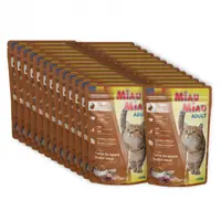Set 24 buc x 100 gr Hrana umeda pentru pisici Miau Miau cu iepure in sos