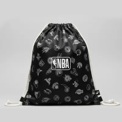 Rucsac de baschet NBA 12 litri cu șnururi, negru