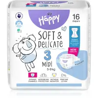 BELLA Baby Happy Soft&Delicate scutece de unică folosință cu canale Midi 5-9 kg 16 buc
