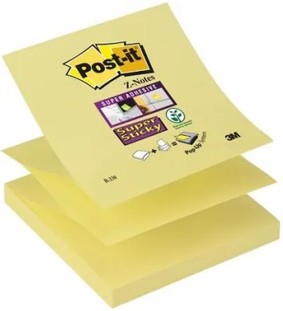 Note lipicioase autoadezive Post-it - Super Sticky, 90 buc.