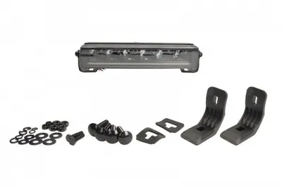 Far universal stanga dreapta (faza lunga, LBE 2 Lightbar, LED, 12 24V, latime 314 343mm, inaltime 57mm, adancime: 72mm, alb, aluminiu, negru, lumini pozitie, lungime cablu: 1000mm)