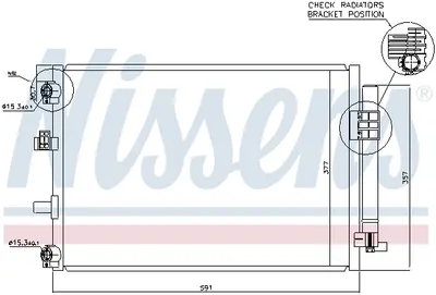 Radiator aer conditionat AC cu uscator potrivit FORD C-MAX II, FOCUS III, GRAND C-MAX 1.0 1.6D 07.10