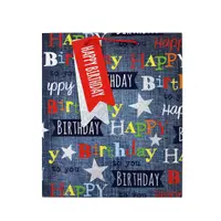 Punga cadou hartie XL BIRTHDAY MODERN