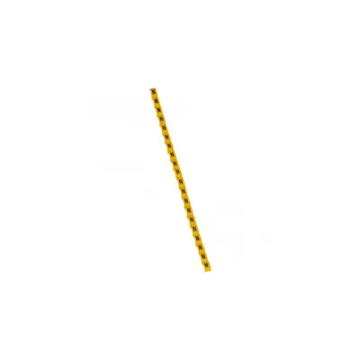 Eticheta Duplix - negru capital letter on yellow backgrotund - ''N''