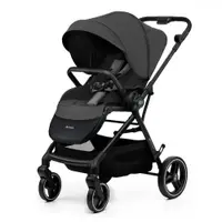 Carucior pentru copii Kinderkraft Yoxi Moonlight Grey 2 in 1, suspensii, spatar reglabil, maner ajustabil, accesorii