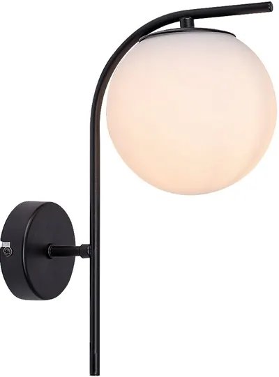 Aplică Rabalux - Ghita 71139, IP20, 230V, E27, 1x20W, neagră
