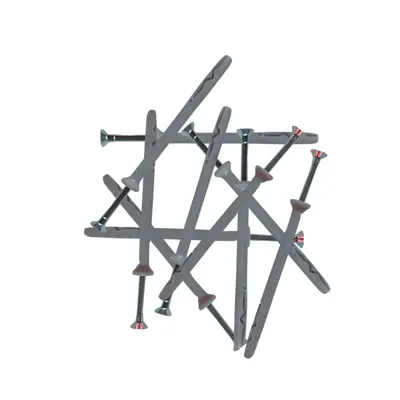 Diblu cu șurub cui percuție 6 x 80 mm - 50 bucati