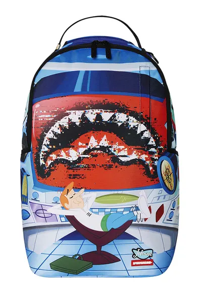 Rucsac cu design grafic - Rosu/Alb/Albastru