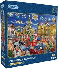 Puzzle Gibsons din 1000 piese - Aprinderea luminilor de Crăciun