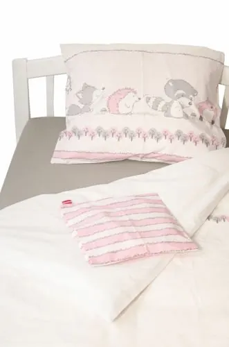Lenjerie pat copii Odette Pink KidsDecor din bumbac 100x15040x60 cm