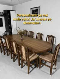 Set Den 7 Masa Fixa + 10 Scaune