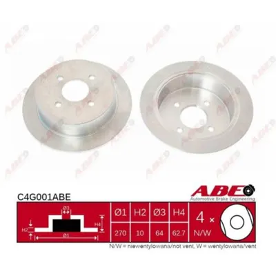 Disc frana ABE C4G001ABE