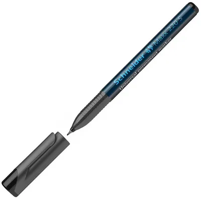 Marker permanent Schneider OHP Maxx 220 S, 0,4 mm, negru