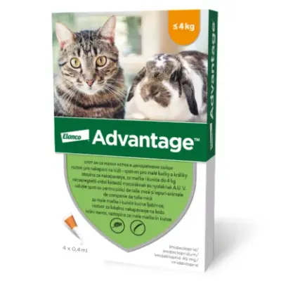Pipeta antiparazitara Advantage pentru pisici iepuri 4 kg - 8 kg ( 1 pipeta )