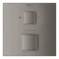 Unitate comanda cada Grohe Cube, termostat, 2 iesiri, necesita valva, mat, grafit, 24155AL0
