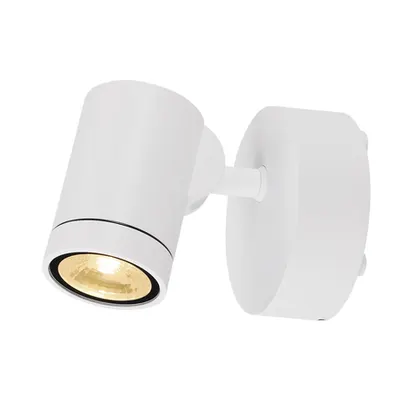Corp iluminat de perete, aplica, lumini Helia perete, alb lumina de perete in aer liber, cu un singur cap, LED-uri, 3000K, IP55, alb, inclinabila, 8W