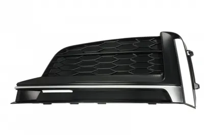 Grila bara fata stanga Ornament crom S5, negru mat AUDI A5 F5 dupa 2016