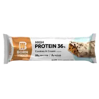 Baton proteic cu biscuiti si crema Deluxe, 55g, Born Winner