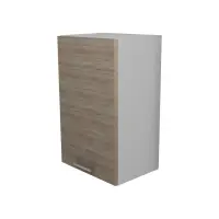 Corp Superior Lecce, 1 Usa, Stejar Sonoma Inchis/Alb, 40 x 30 x 65 cm