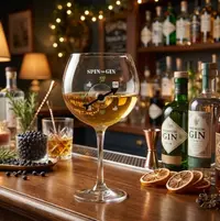 Pahar de Gin UriaE cu Spinner Interactiv , , zSpin for Gin,