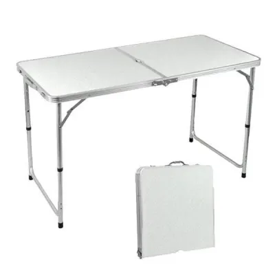 Masuta pliabila picnic din aluminiu, tip servieta, 60 x 120 cm