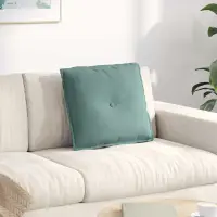 vidaXL Perna pentru spate Verde Mării 50 x 45 cm Țesătură din corduroy