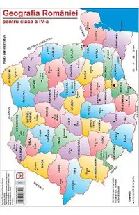 Harta geografia Romaniei - Clasa 4