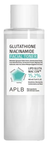APLB Toner facial Glutathione Niacinamide, 160 ml