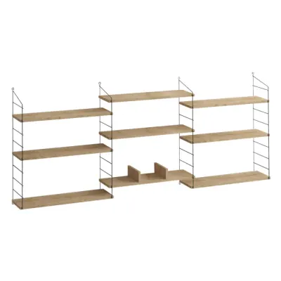 Raft suspendat LABA, stejar, 85x20x216 cm