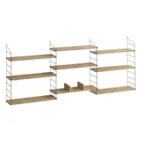 Raft suspendat LABA, stejar, 85x20x216 cm